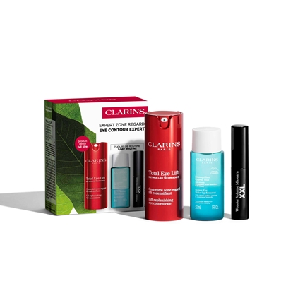 CLARINS SET TOTAL EYE LIFTMAKEUP REMOVERVOLUME MASCARA